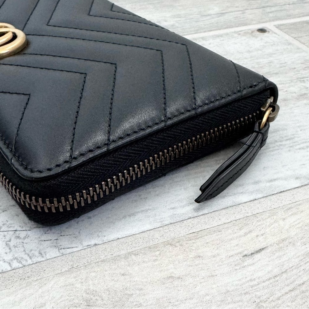 Gucci Black Marmont Leather XL Organizer Wallet - Picture 4 of 9